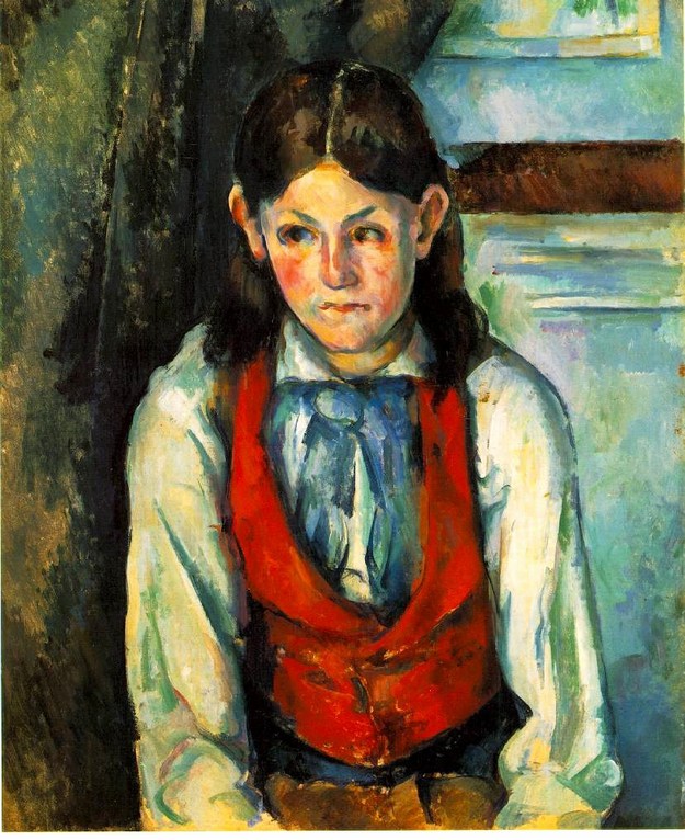 Paul Cezanne: Boy in a Red Vest - 1888-1890