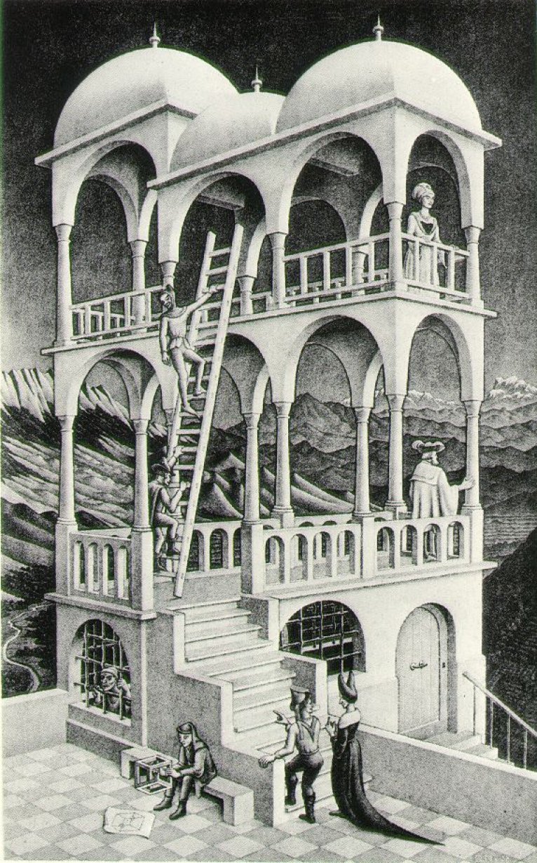 M.C. Escher: Belvedere - 1958