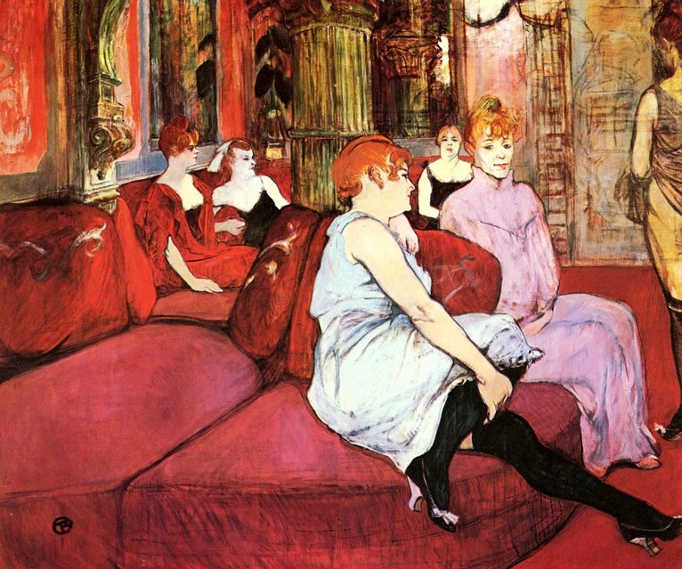 Henri de Toulouse-Lautrec: In the Salon of the Rue des Moulins - 1894