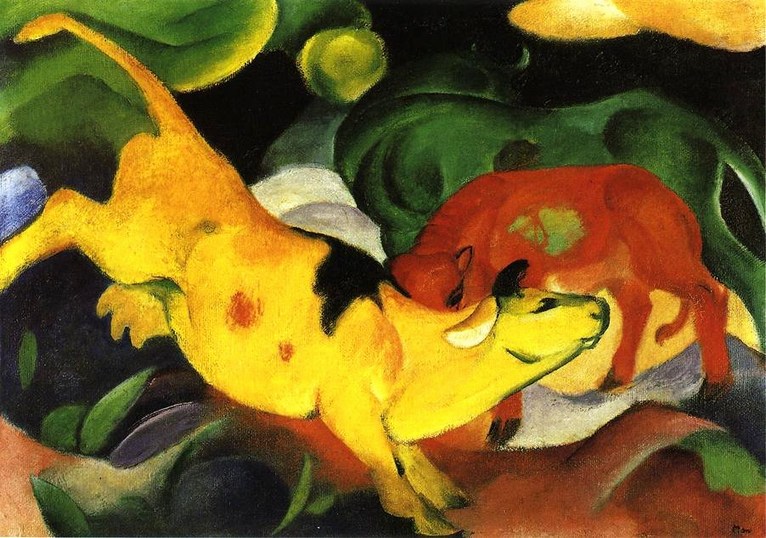 Franz Marc: Cows, Yellow-Red-Green - 1912