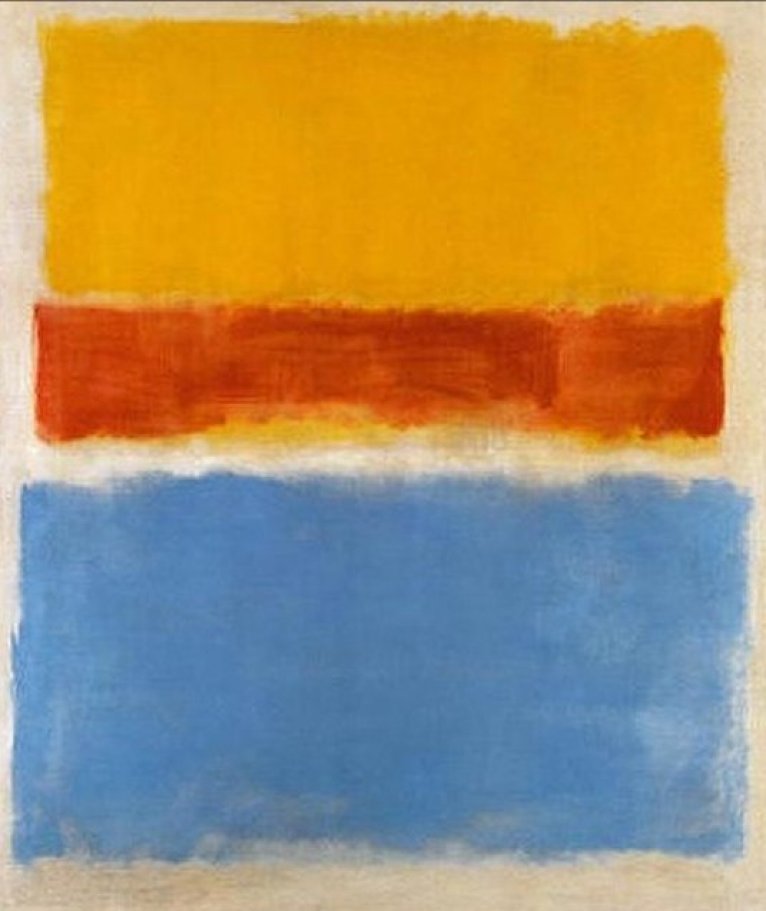 Mark Rothko: Yellow, Red and Blue - 1953