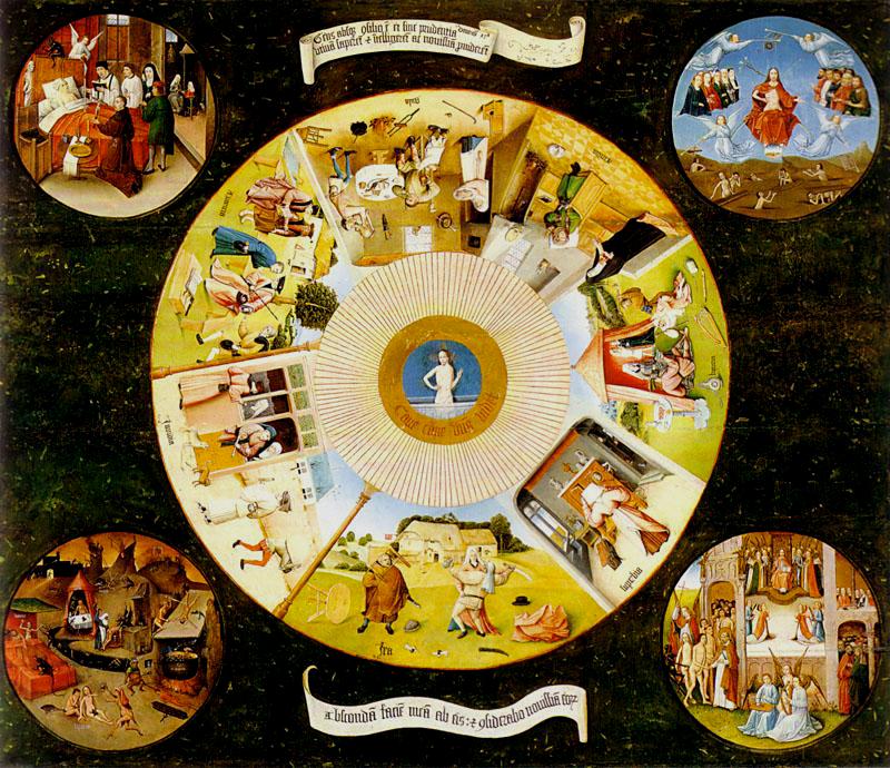 Hieronymus Bosch: Seven Deadly Sins and the Four Last Things - 1500-1525