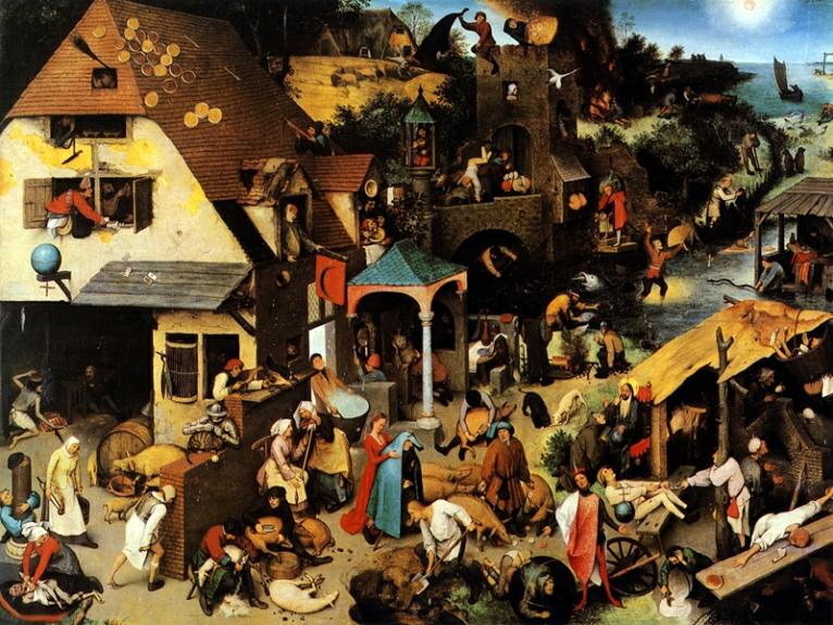 Pieter Bruegel: Netherlandish Proverbs - 1559