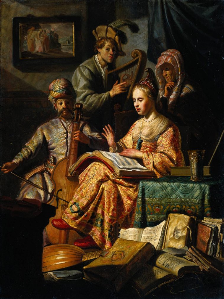 Rembrandt: Musical Allegory - 1626