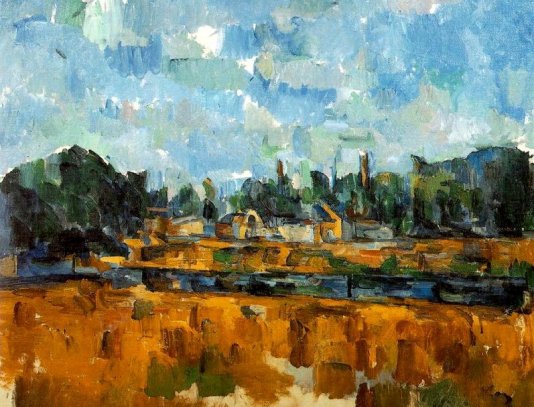 Paul Cezanne: Riverbanks - 1904-1905