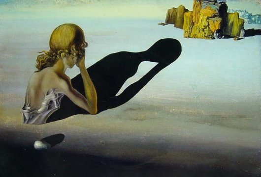 Salvador Dali: Remorse or Sphinx Embedded in the Sand - 1931