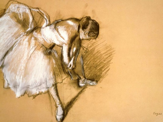 Dancer Adjusting her Slipper - 1890