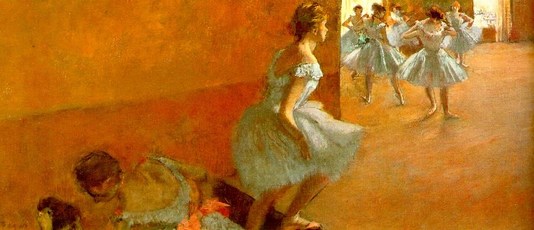 Edgar Degas: Dancers Climbing the Stairs - 1886-1890