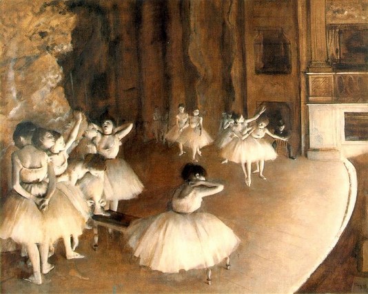 Ballet Rehearsal on the Set - 1874