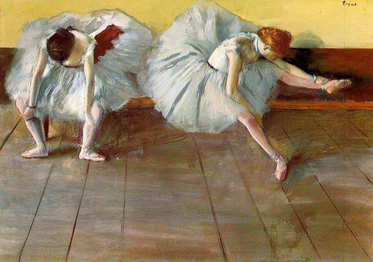 Edgar Degas: Two Ballet Dancers - 1879