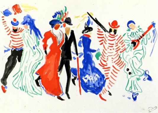 Andre Derain: Figures from a Carnival - 1906