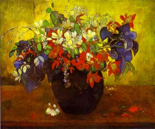 Paul Gauguin: Bouquet of Flowers - 1896