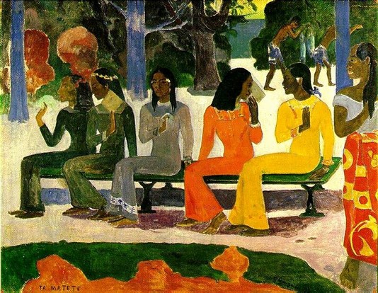 Paul Gauguin: The Market - 1892