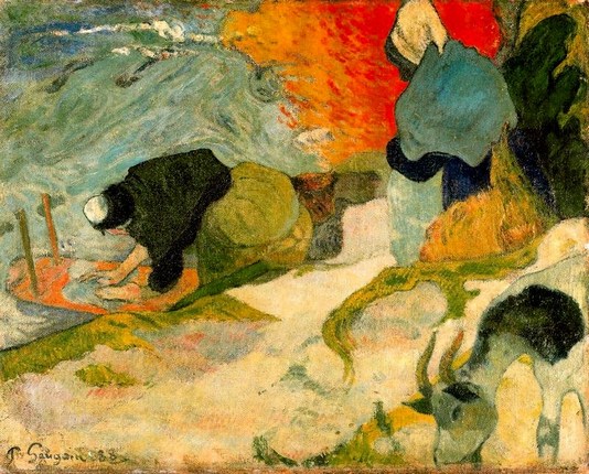 Paul Gauguin: Washerwomen, Arles - 1888