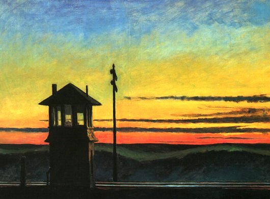 Edward Hopper: Railroad Sunset - 1929