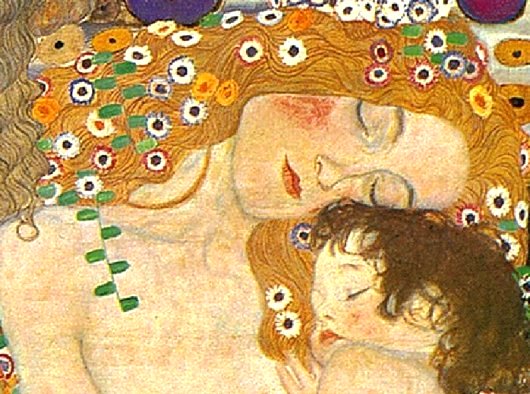 Gustav Klimt: Mother and Child (detail) - 1905