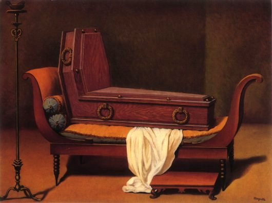Rene Magritte: David’s Madame Recamier - 1950
