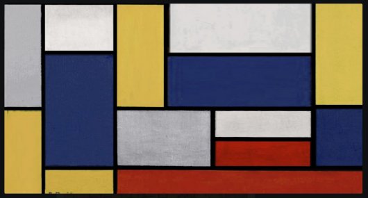 Piet Mondrian: Composition: Yellow-Red-Black... - 1936