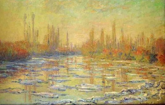 Claude Monet: Floating Ice - 1880