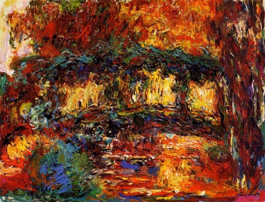 Claude Monet: The Japanese Bridge - 1918