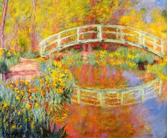 Claude Monet: The Japanese Bridge (detail) - 1900