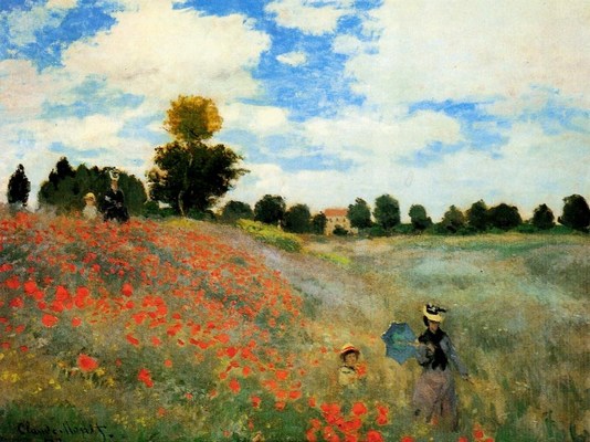 Claude Monet: Wild Poppies - 1873