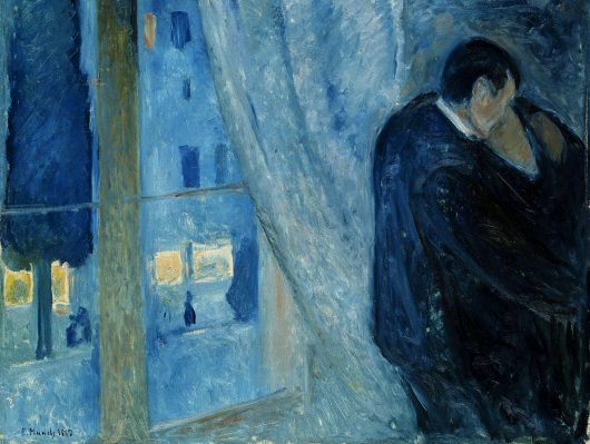 Edvard Munch: Kiss by the Window - 1892