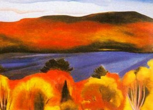 Georgia O'Keeffe: Lake George, Autumn - 1927