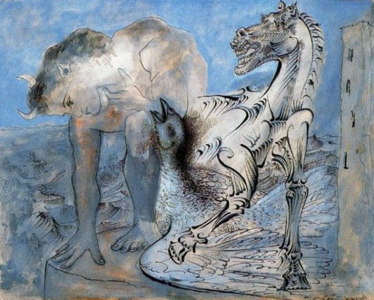 Pablo Picasso: Faun, Horse And Bird - 1936