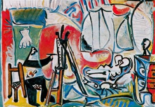 Pablo Picasso: The Painter And His Model 4b - 1963