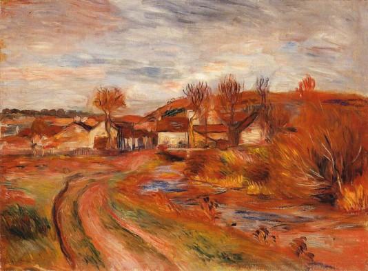 Pierre Auguste Renoir: Landscape in Normandy - 1895
