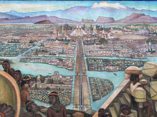 Diego Rivera: The Great City of Tenochtitlan  - 1945
