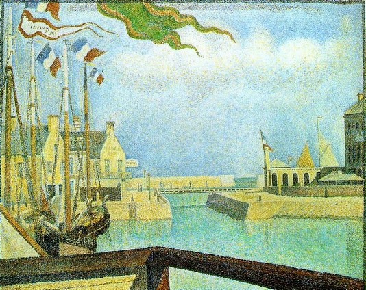 Georges Seurat: Sunday at Port-en-Bessin - 1888