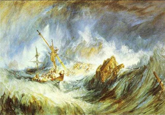 J.M.W. Turner: A Storm (Shipwreck) - 1823