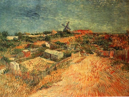 Vincent van Gogh: Vegetable Gardens in Montmartre - 1887