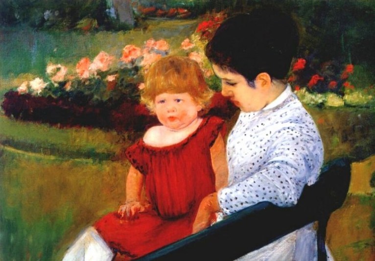 Larger view of Mary Cassatt: In the Park - 1894