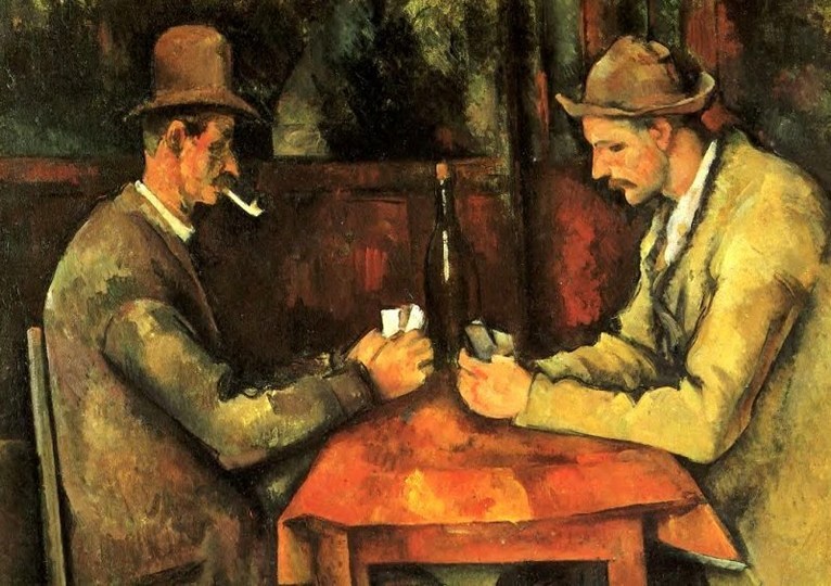 Larger view of Paul Cezanne: The Card Players - 1890-1895