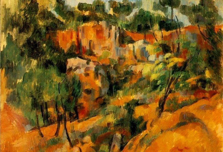 Larger view of Paul Cezanne: Corner of Bibemus Quarry - 1900-1902