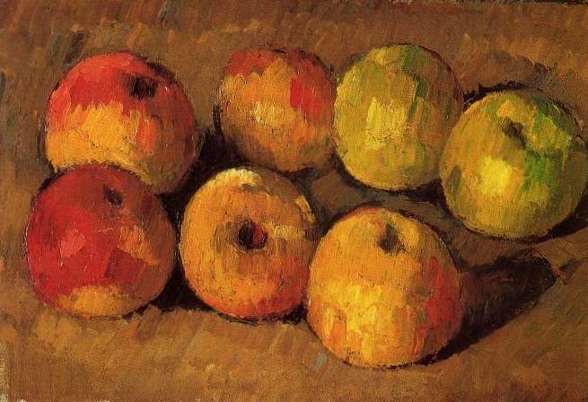 Larger view of Paul Cezanne: Still Life with Apples - 1877-1878