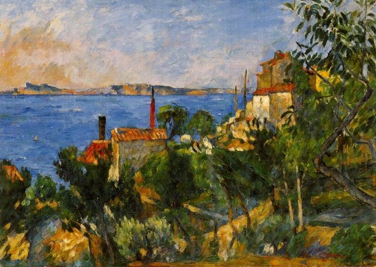 Larger view of Paul Cezanne: View from L'Estaque - 1863