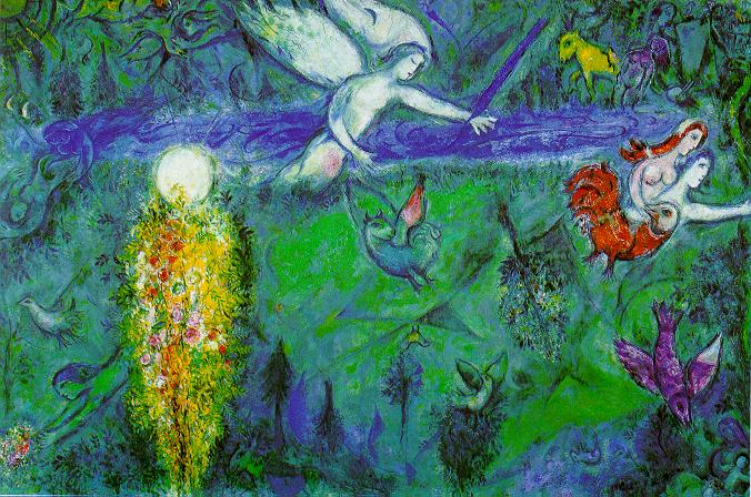 Larger view of Marc Chagall: Adam and Eve Expelled from Paradise - 1954-1967