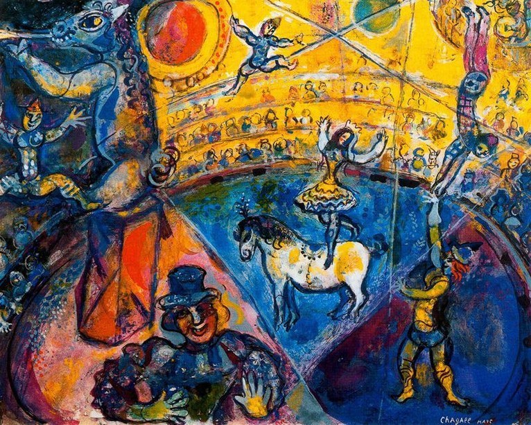 Larger view of Marc Chagall: Circus Horse - 1964