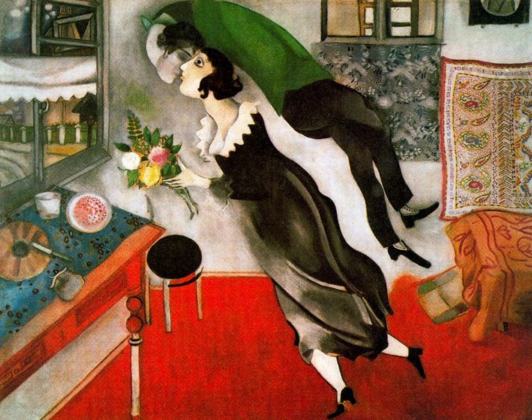 Larger view of Marc Chagall: The Birthday - 1915