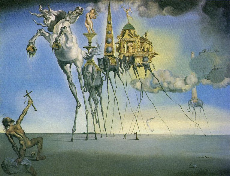 Larger view of Salvador Dali: The Temptation of St Anthony - 1946