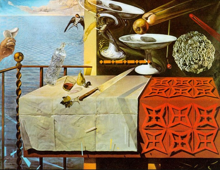 Larger view of Salvador Dali: Living Still Life - 1956
