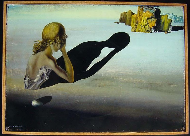 Larger view of Salvador Dali: Remorse or Sphinx Embedded in the Sand - 1931