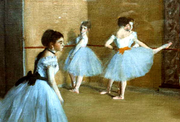 Larger view of Edgar Degas: Dance Class at the Opera - 1872