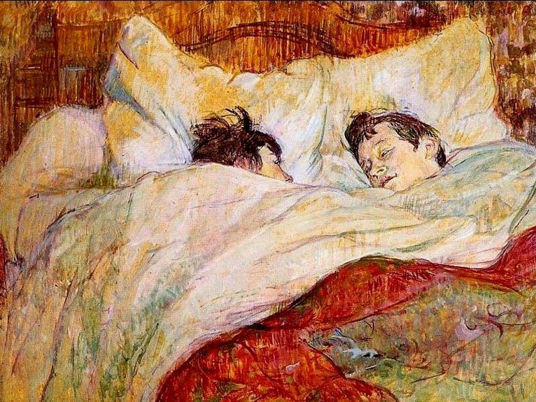 Larger view of Edgar Degas: In Bed - 1892