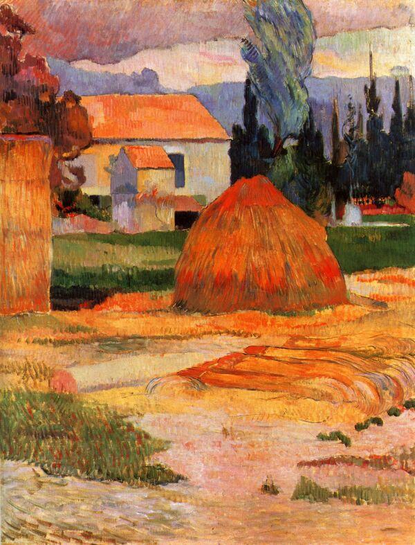 Larger view of Paul Gauguin: Landscape Near Arles - 1888
