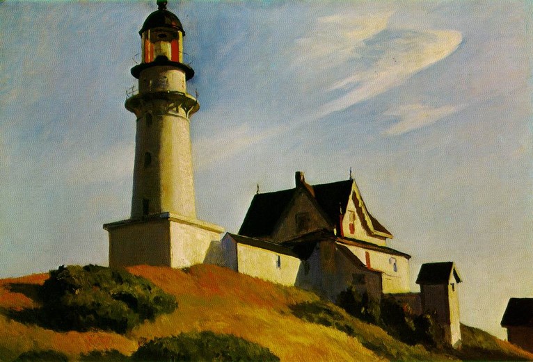 Larger view of Edward Hopper: Lighthouse, Two Lights - 1929